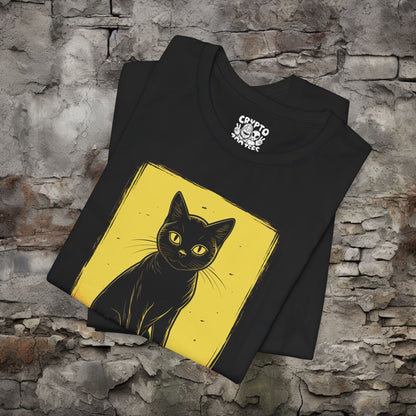 T-Shirt - Cat on Skateboard Tee | Unisex T-shirt | Cats, Skating | Funny, Retro from Crypto Zoo Tees