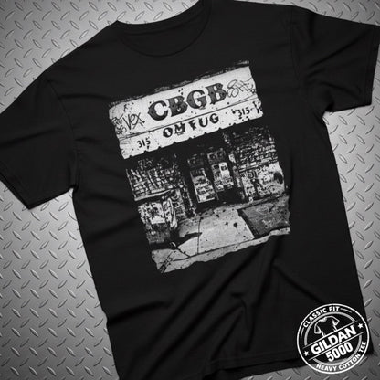 T-Shirt - CBGB Storefront Punk Shirt | Unisex Heavy Cotton - Gildan 5000 | Music | Punk from Crypto Zoo Tees