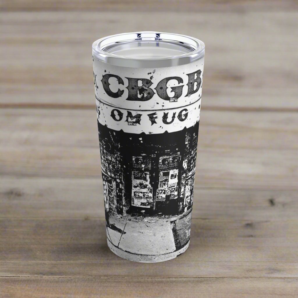 Mug - CBGB Vintage Punk Streetview | 20oz Tumbler | Double Insulated Cup from Crypto Zoo Tees