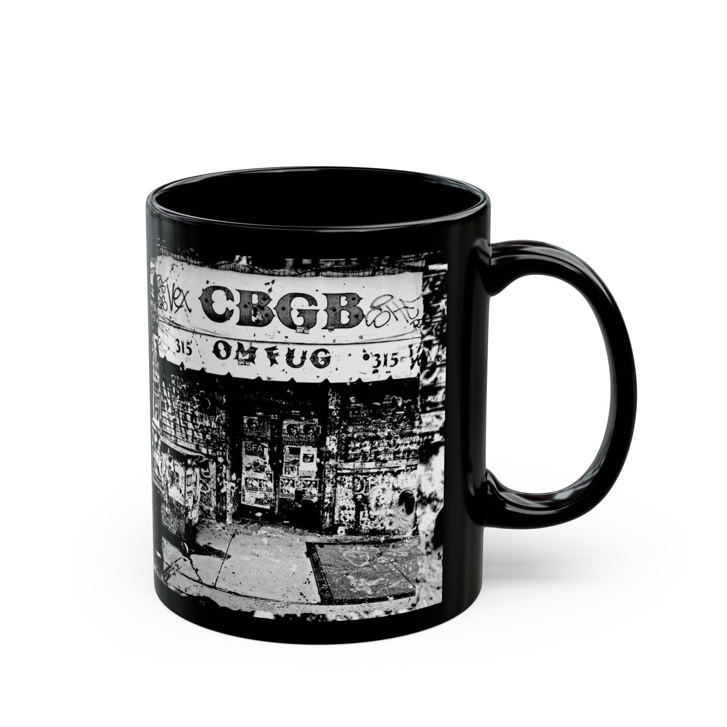 Mug - CBGB Vintage Punk Streetview Cup | 11oz Coffee Mug | Cup from Crypto Zoo Tees