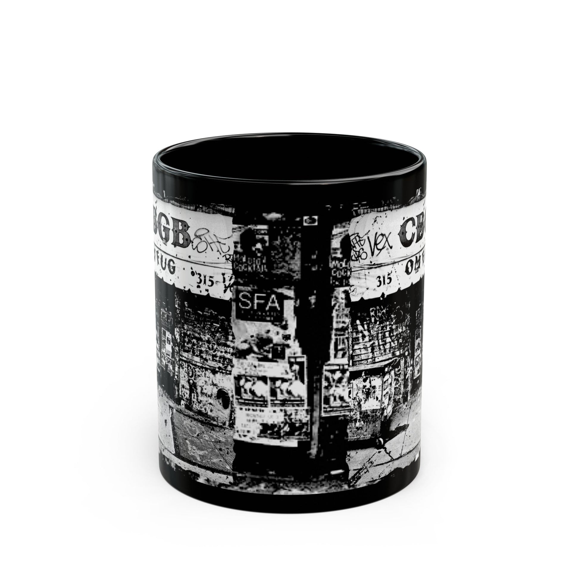 Mug - CBGB Vintage Punk Streetview Cup | 11oz Coffee Mug | Cup from Crypto Zoo Tees