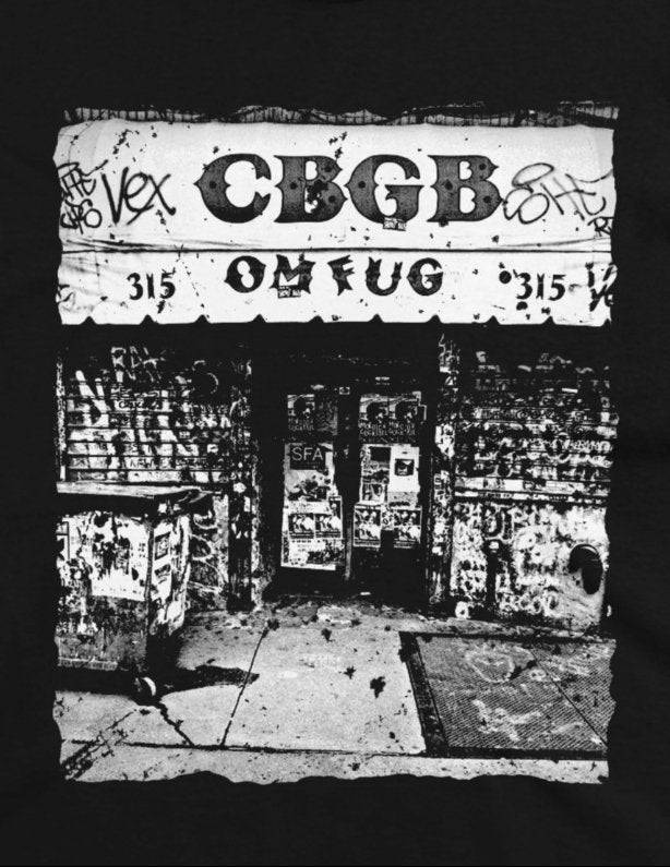 T-Shirt - CBGB Vintage Punk Streetview Ladies Tee | Women's T-Shirt | Cotton Tee from Crypto Zoo Tees