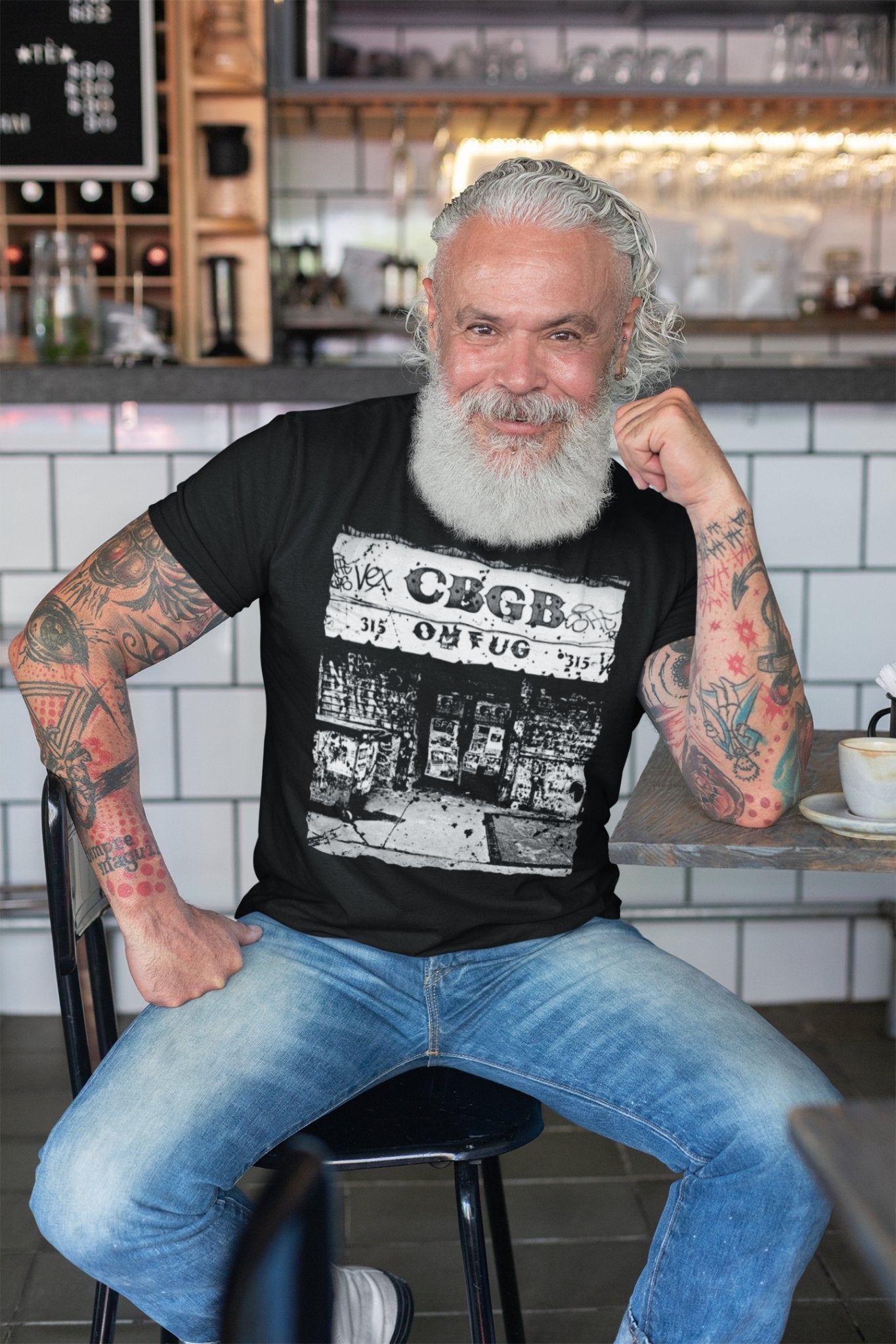 T-Shirt - CBGB Vintage Punk Tee | Bella + Canvas Unisex T-shirt from Crypto Zoo Tees