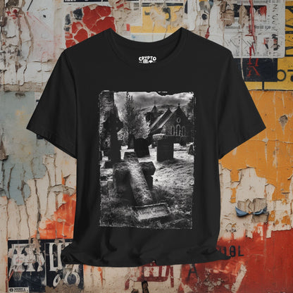 T-Shirt - Cemetery Tee | Unisex T-shirt | Gothic, Halloween | Spooky, Dark Academia from Crypto Zoo Tees