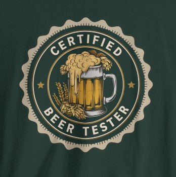 T-Shirt - Certified Beer Taster Tee | Bella + Canvas Unisex T-shirt from Crypto Zoo Tees