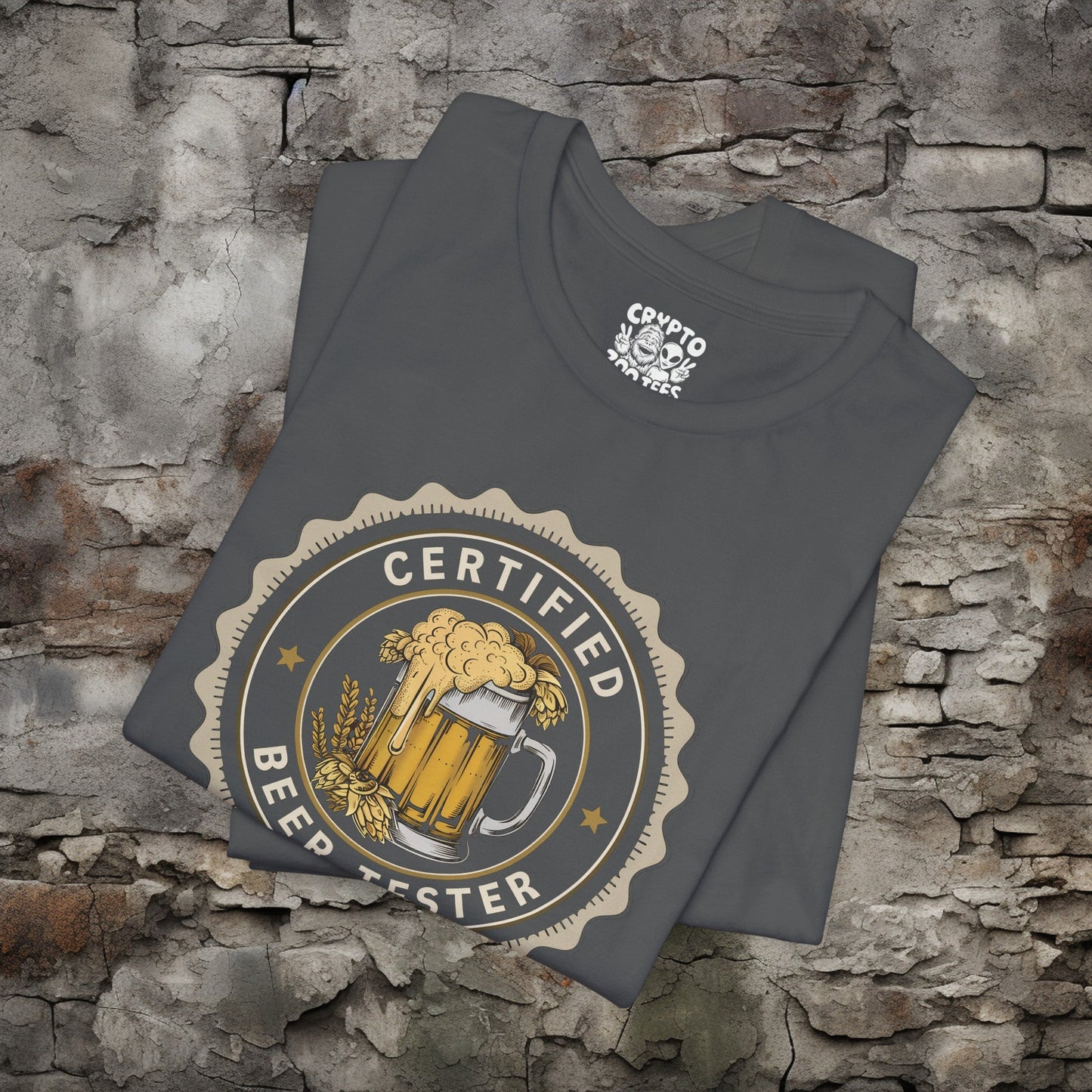 T-Shirt - Certified Beer Taster Tee | Bella + Canvas Unisex T-shirt from Crypto Zoo Tees