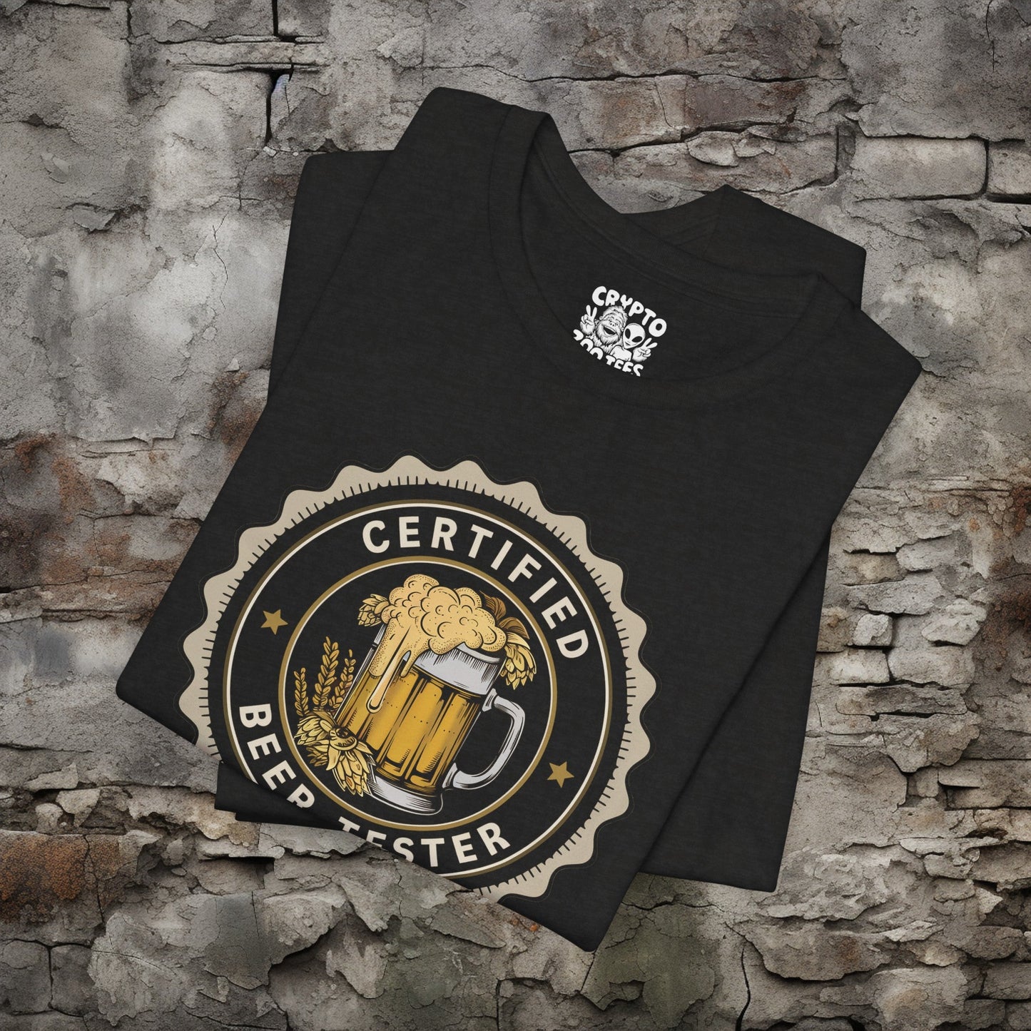 T-Shirt - Certified Beer Taster Tee | Bella + Canvas Unisex T-shirt from Crypto Zoo Tees