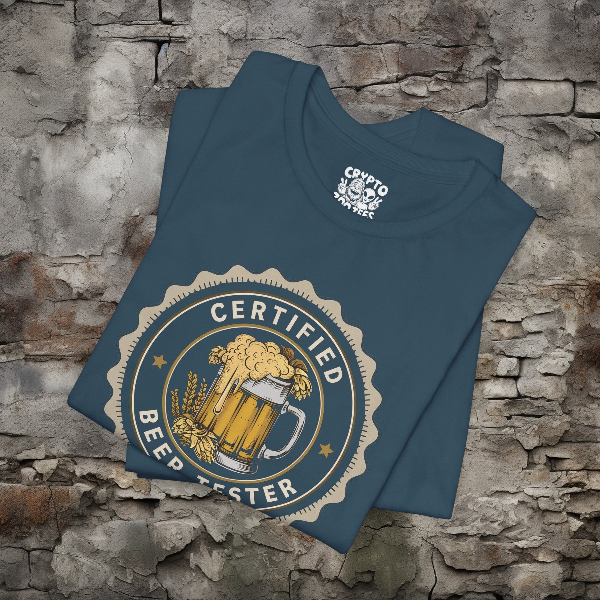 T-Shirt - Certified Beer Taster Tee | Bella + Canvas Unisex T-shirt from Crypto Zoo Tees