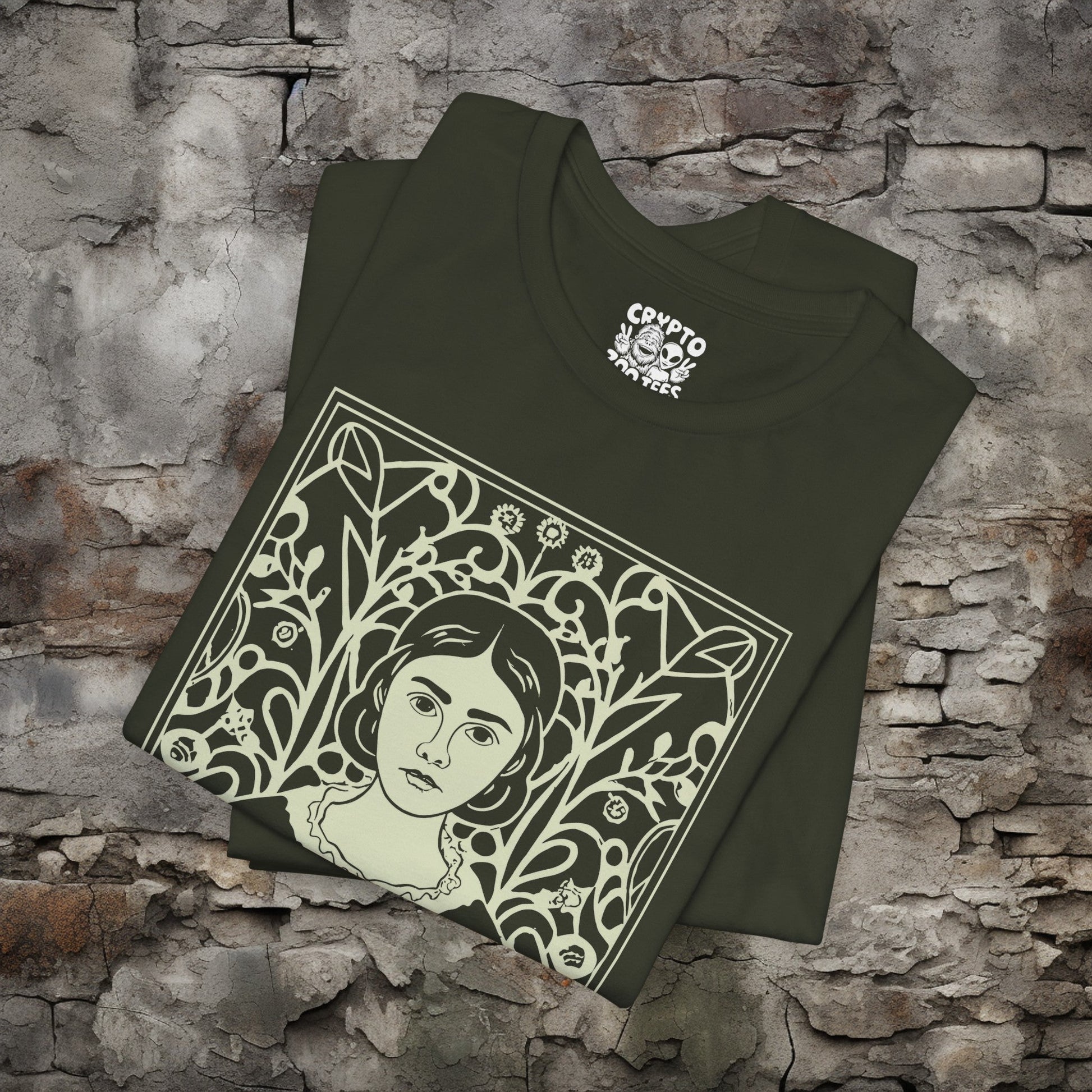 T-Shirt - Charlotte Bronte Author T-shirt | Bella + Canvas Unisex T-shirt from Crypto Zoo Tees