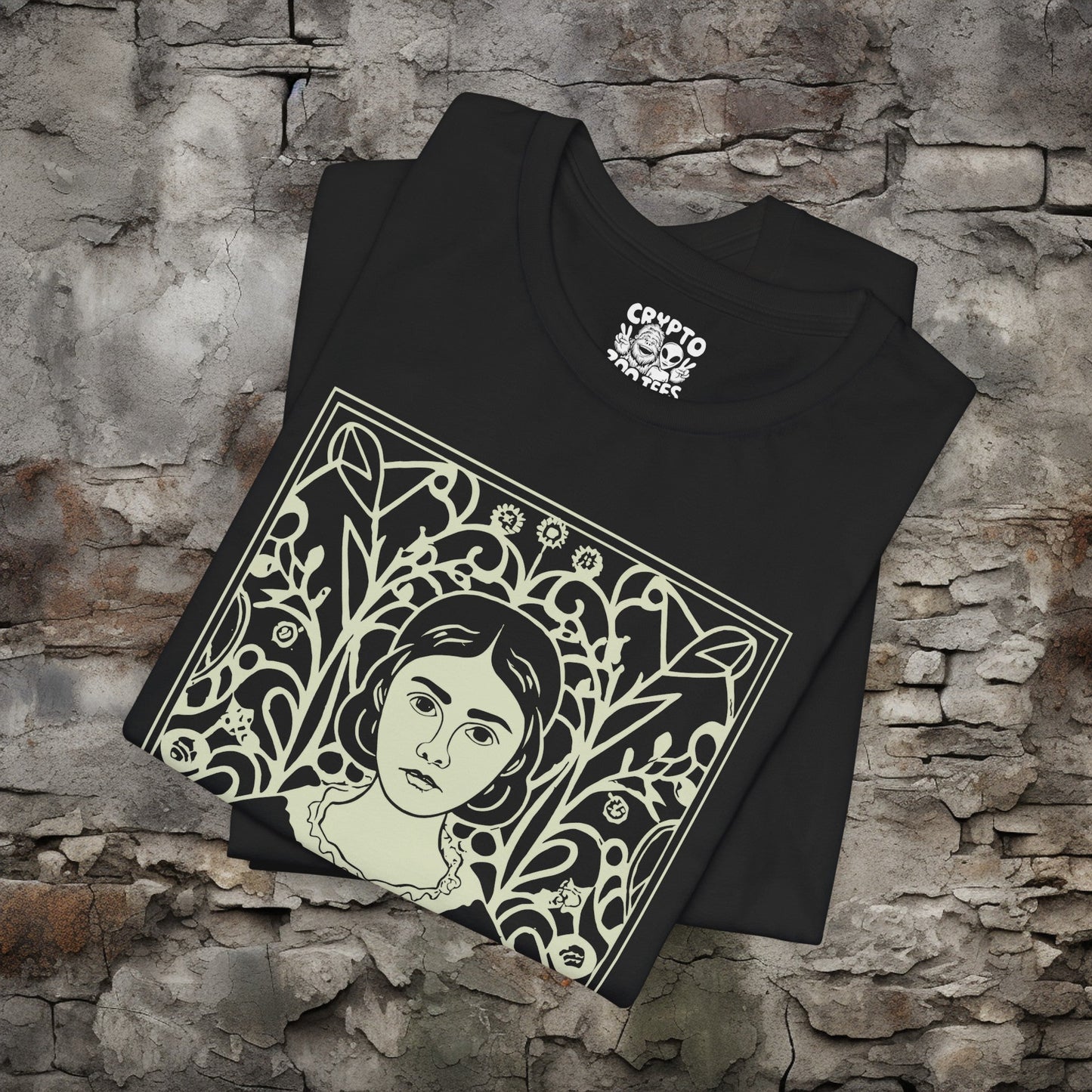 T-Shirt - Charlotte Bronte Author T-shirt | Bella + Canvas Unisex T-shirt from Crypto Zoo Tees