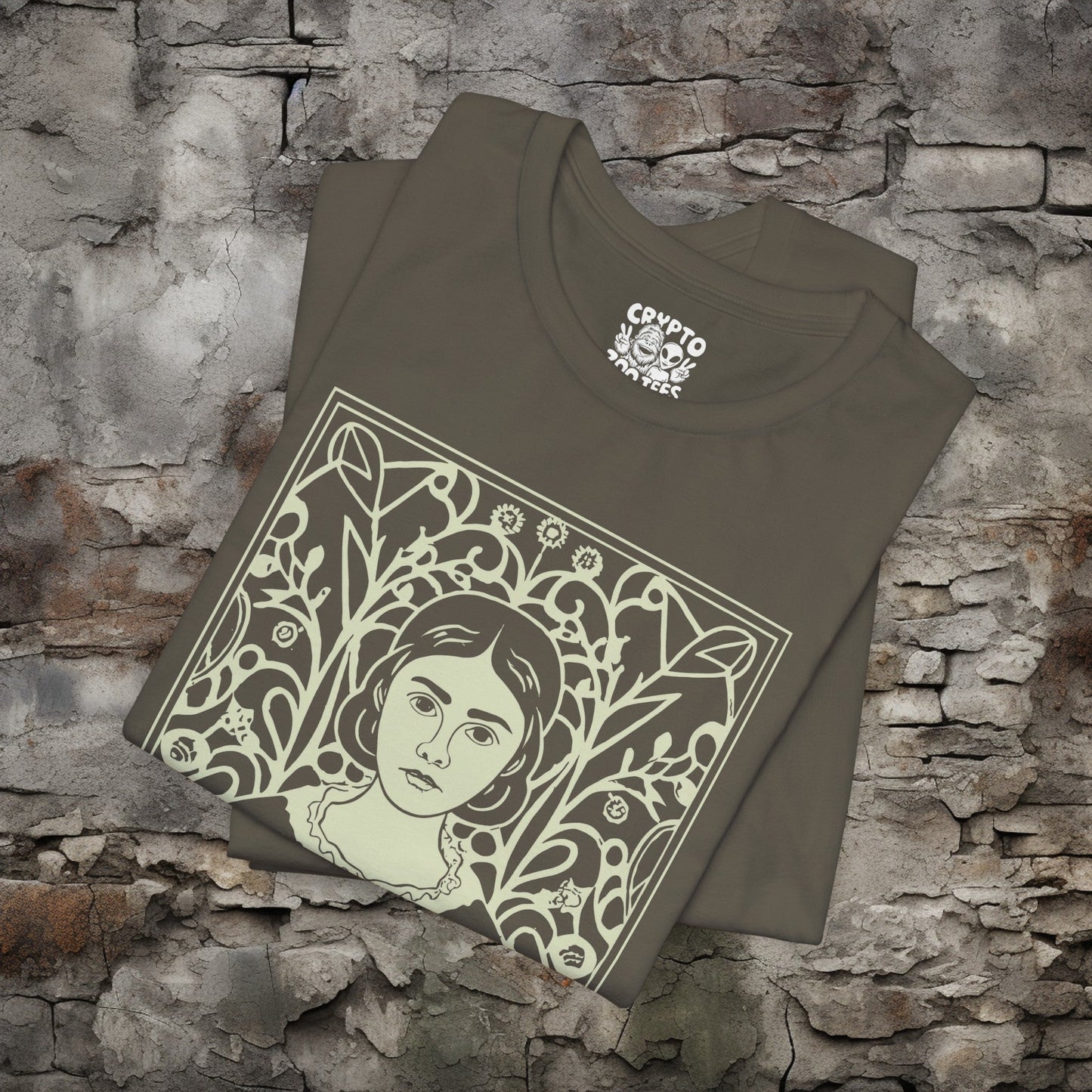 T-Shirt - Charlotte Bronte Author T-shirt | Bella + Canvas Unisex T-shirt from Crypto Zoo Tees