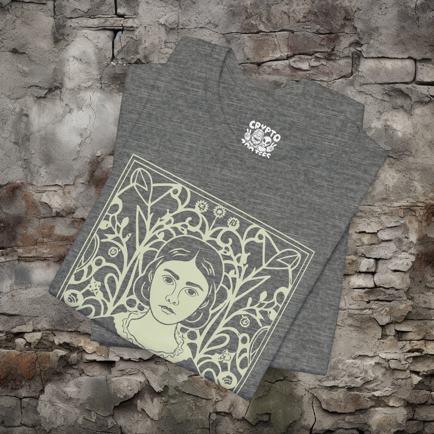 T-Shirt - Charlotte Bronte Author T-shirt | Bella + Canvas Unisex T-shirt from Crypto Zoo Tees