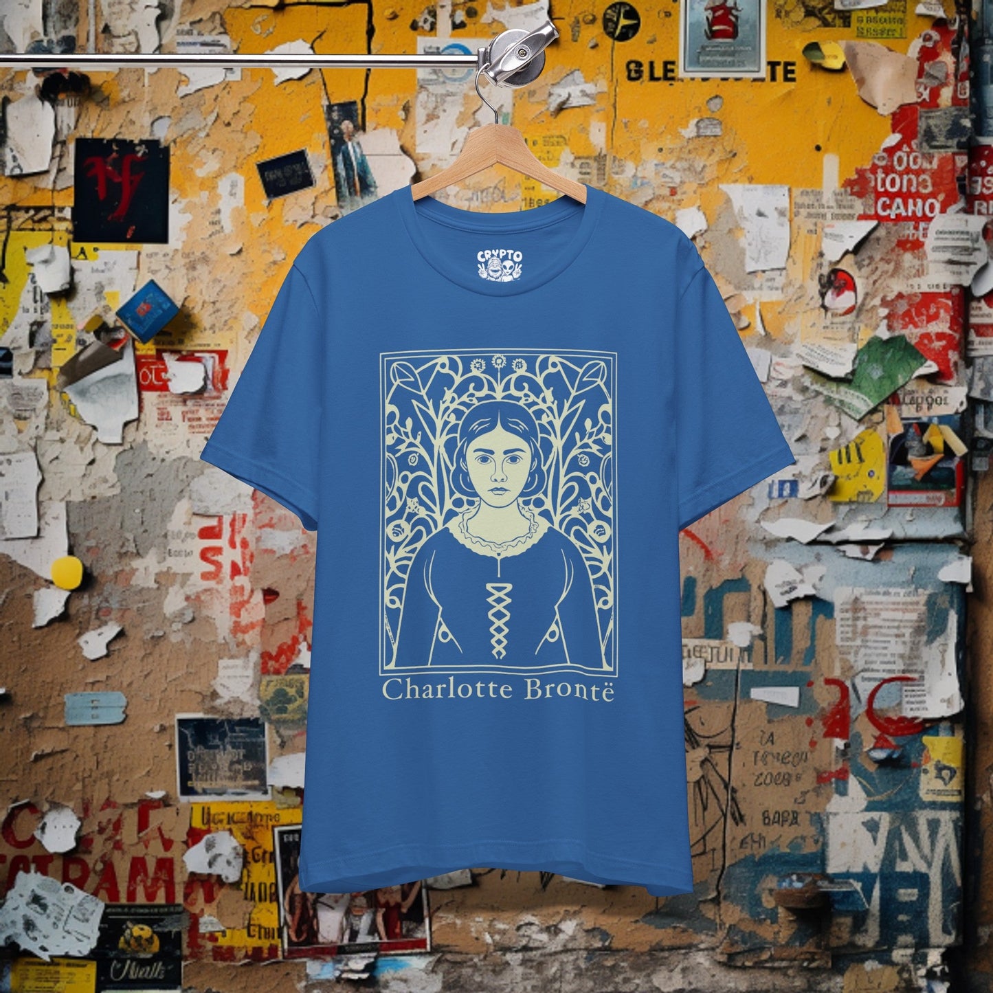 T-Shirt - Charlotte Bronte Author T-shirt | Bella + Canvas Unisex T-shirt from Crypto Zoo Tees