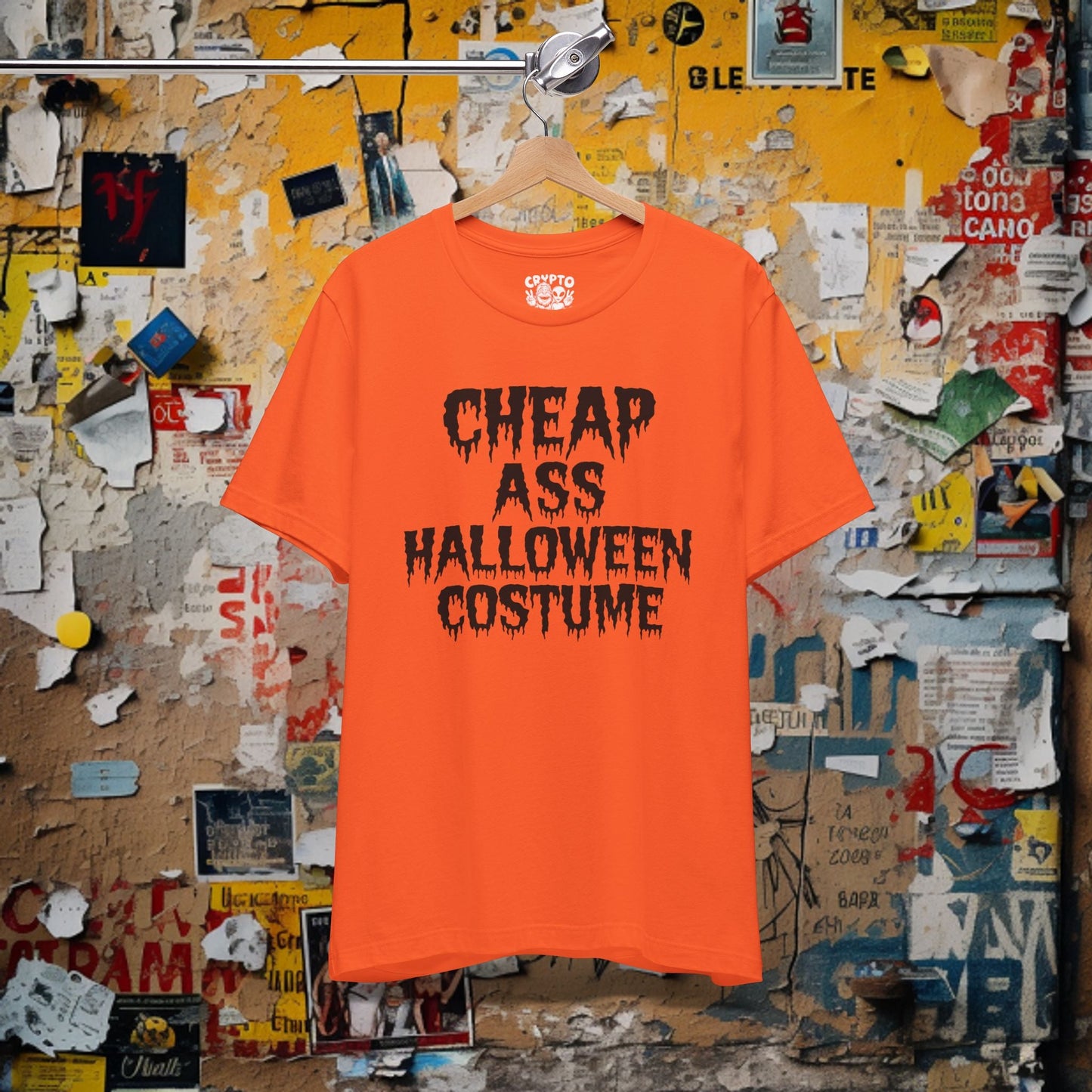 T-Shirt - Cheap Ass Halloween Costume | Funny Shirt | Bella + Canvas Unisex T-shirt from Crypto Zoo Tees