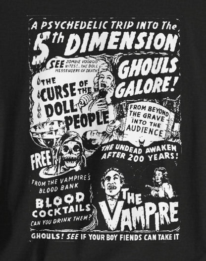 T-Shirt - Classic Horror | Curse of the Doll People | The Vampire | Bella + Canvas Unisex T-shirt from Crypto Zoo Tees