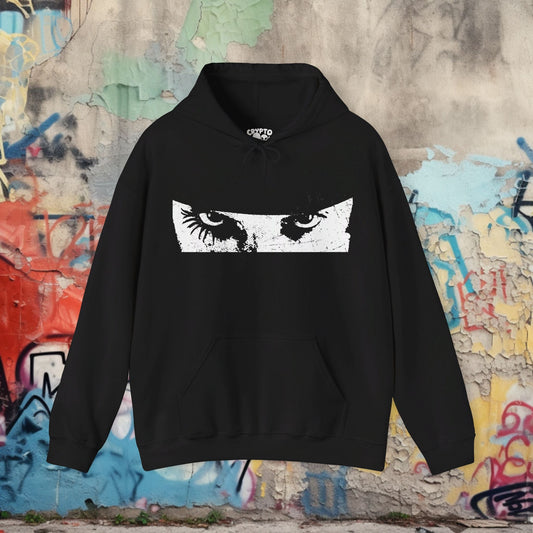 Hoodie - Clockwork Orange Alex Eyes | Hoodie | Hooded Sweatshirt from Crypto Zoo Tees