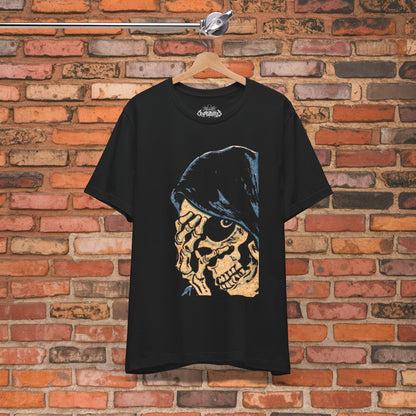 T-Shirt - Comic Death Skeleton T-Shirt | Unisex T-shirt | Skulls & Skeletons, Horror | Gothic, Punk, Metal from Crypto Zoo Tees