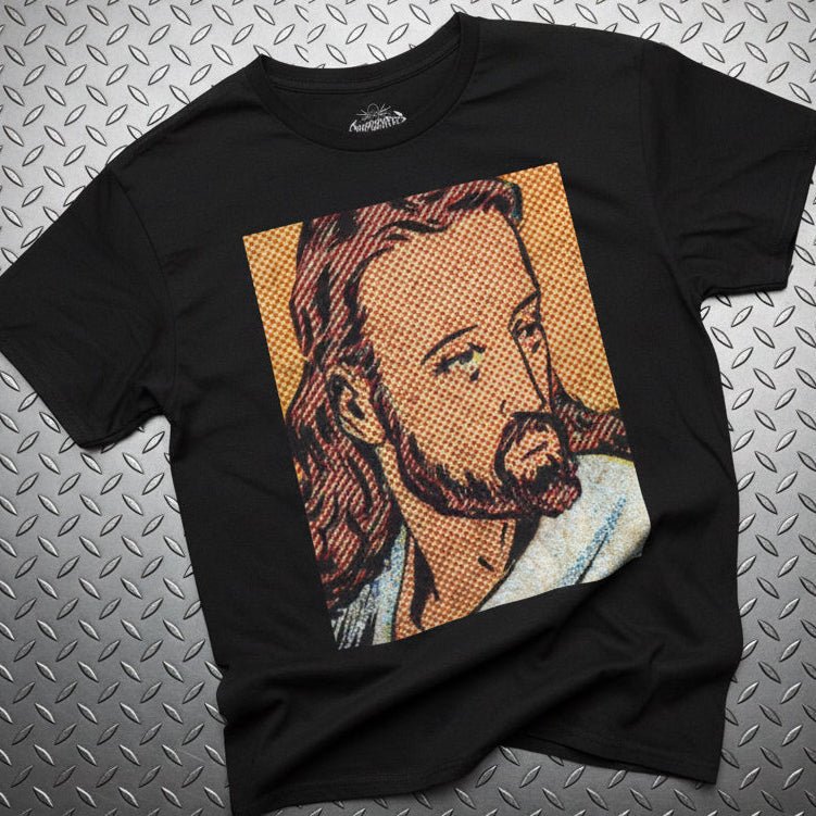 T-Shirt - Comic Jesus Shirt | Unisex Heavy Cotton - Gildan 5000 | Spiritual, Retro & Vintage, Art & Artists | Punk from Crypto Zoo Tees