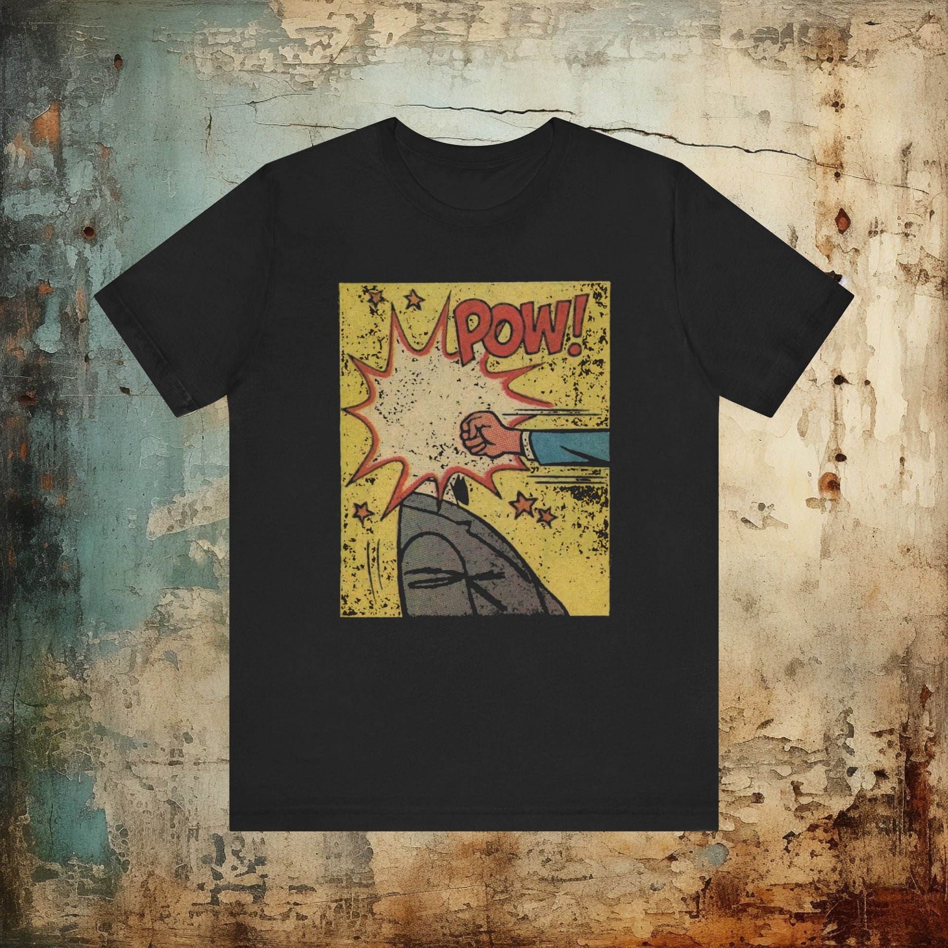 T-Shirt - Comic Pow Bella Canvas T-shirt from Crypto Zoo Tees