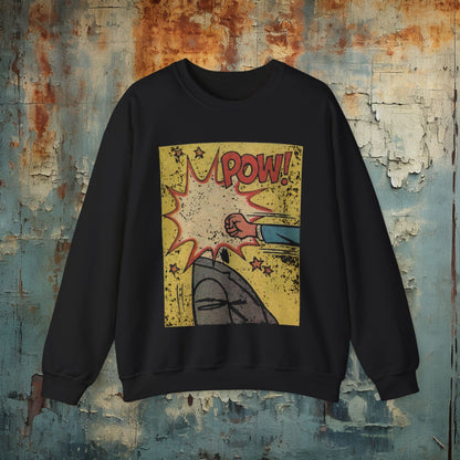 Sweatshirt - Comic Pow Sweatshirt from Crypto Zoo Tees