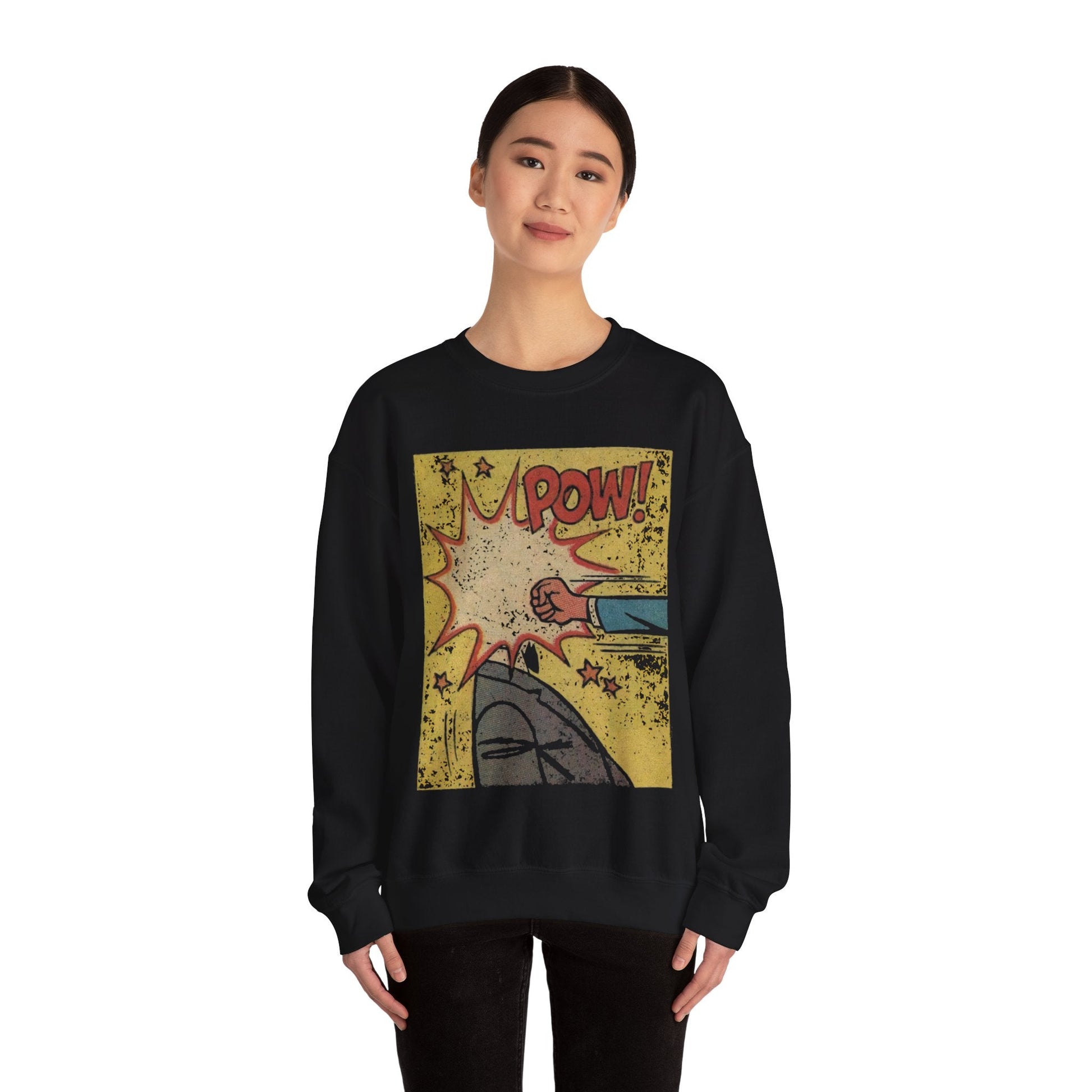 Sweatshirt - Comic Pow Sweatshirt from Crypto Zoo Tees