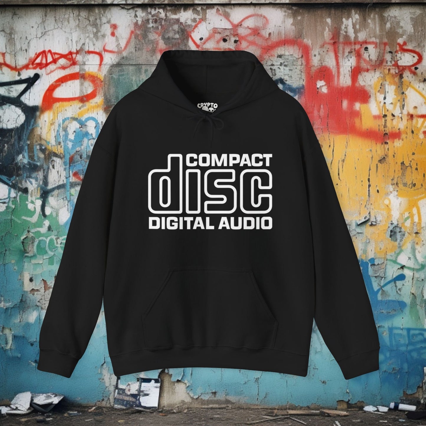 Hoodie - Compact Disc CD | Pullover Hoodie from Crypto Zoo Tees