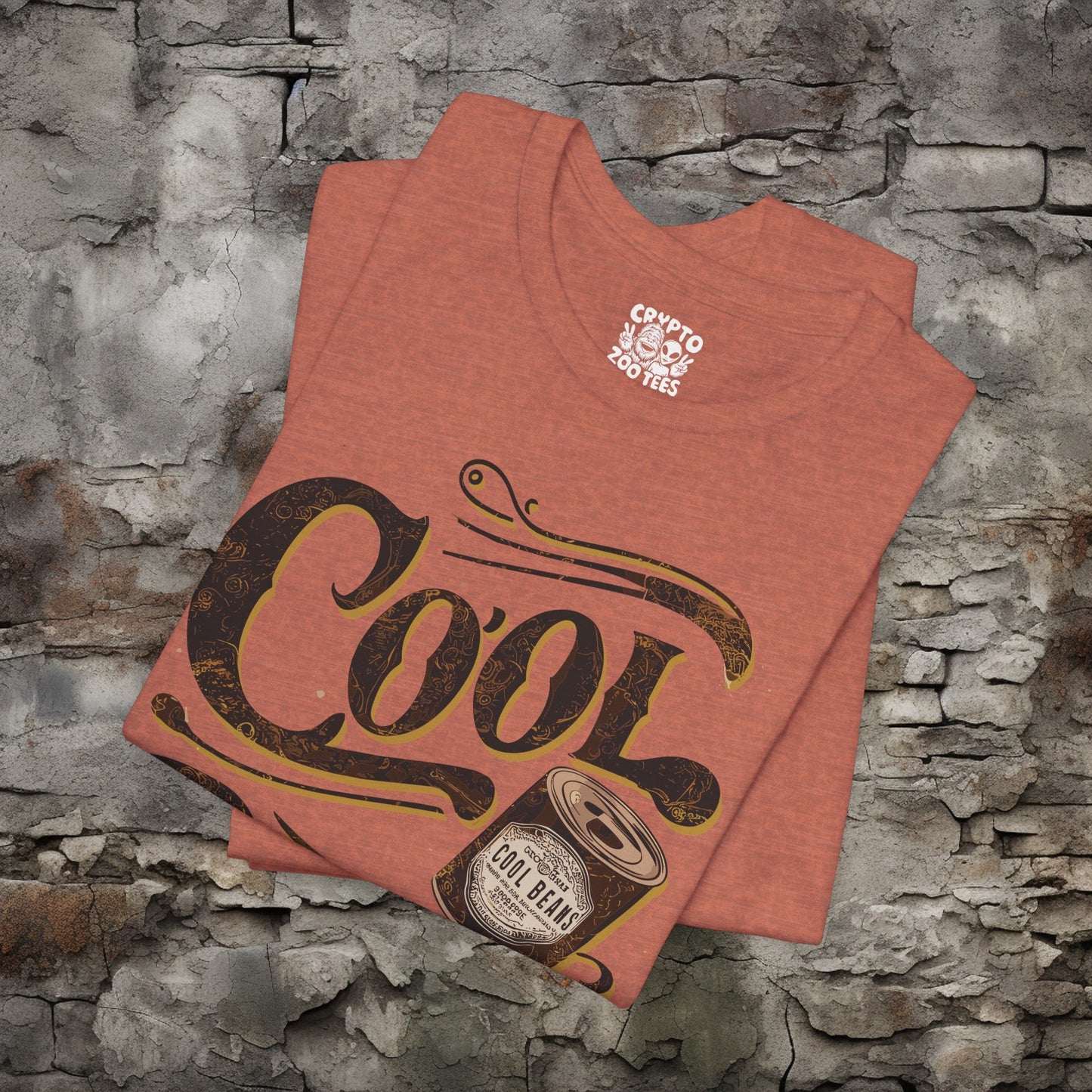 T-Shirt - Cool Beans Shirt | Retro Vintage Funny | Bella + Canvas Unisex T-shirt from Crypto Zoo Tees