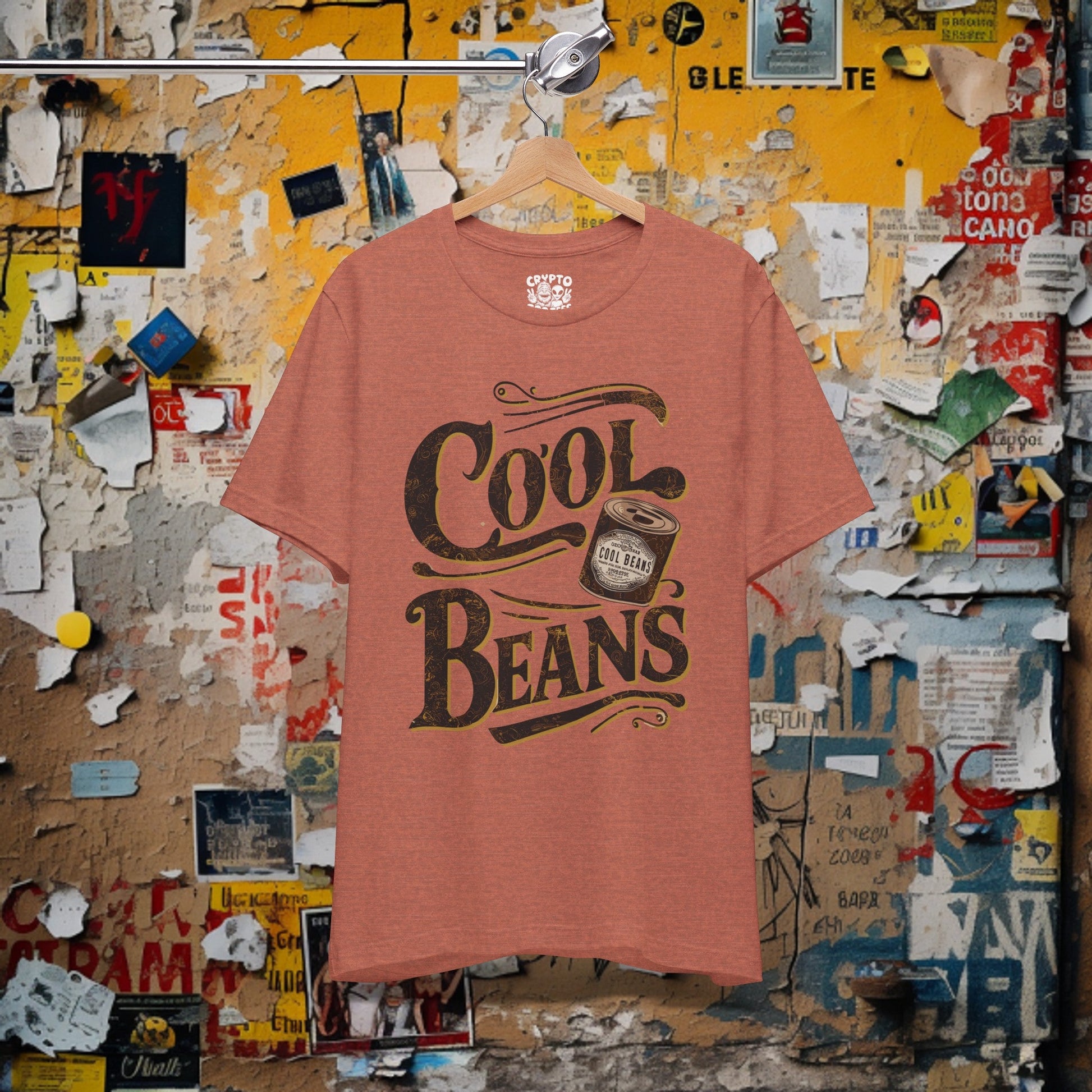 T-Shirt - Cool Beans Shirt | Retro Vintage Funny | Bella + Canvas Unisex T-shirt from Crypto Zoo Tees