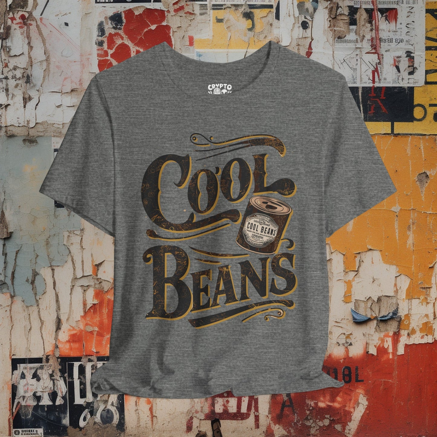 T-Shirt - Cool Beans Shirt | Retro Vintage Funny | Bella + Canvas Unisex T-shirt from Crypto Zoo Tees