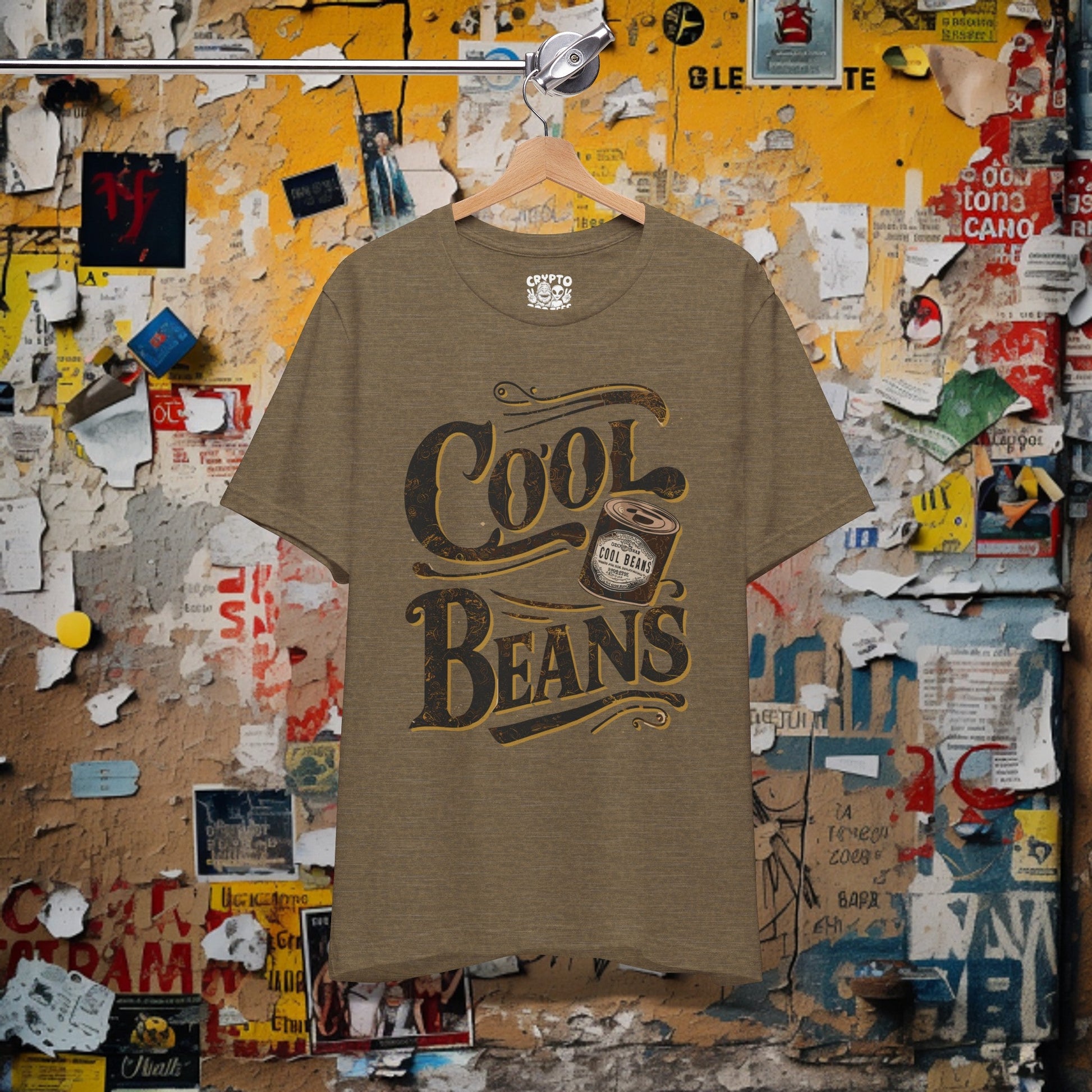 T-Shirt - Cool Beans Shirt | Retro Vintage Funny | Bella + Canvas Unisex T-shirt from Crypto Zoo Tees