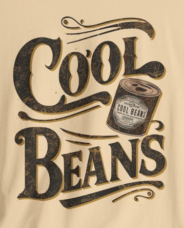T-Shirt - Cool Beans Shirt | Retro Vintage Funny | Bella + Canvas Unisex T-shirt from Crypto Zoo Tees