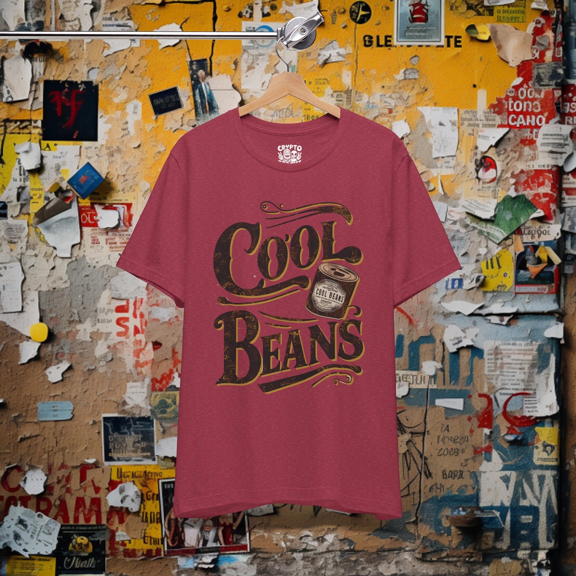 T-Shirt - Cool Beans Shirt | Retro Vintage Funny | Bella + Canvas Unisex T-shirt from Crypto Zoo Tees