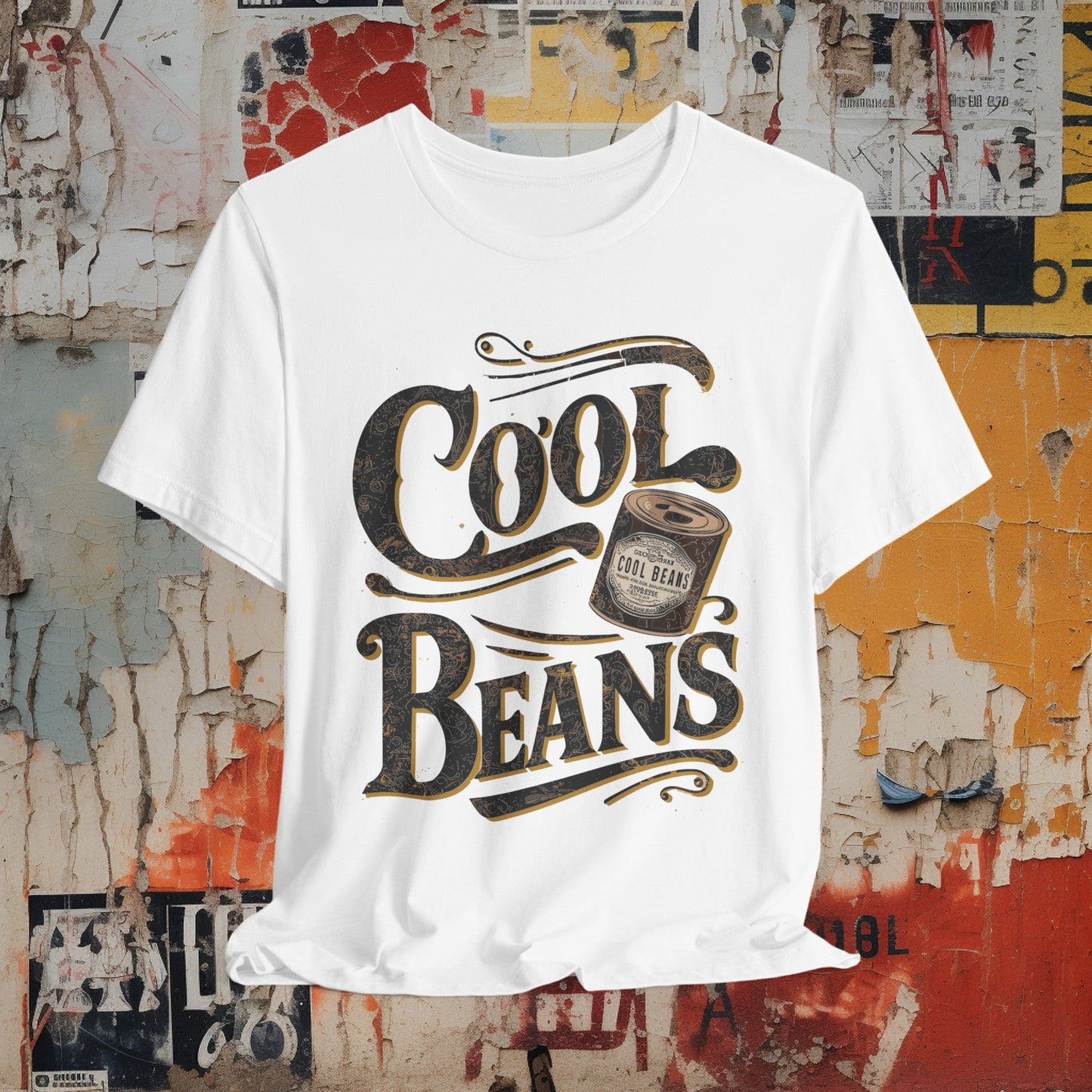 T-Shirt - Cool Beans Shirt | Retro Vintage Funny | Bella + Canvas Unisex T-shirt from Crypto Zoo Tees