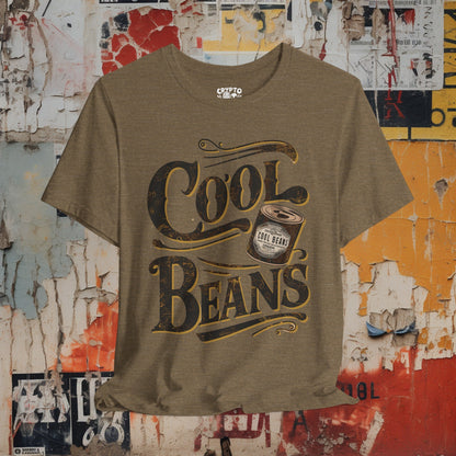 T-Shirt - Cool Beans Shirt | Retro Vintage Funny | Bella + Canvas Unisex T-shirt from Crypto Zoo Tees