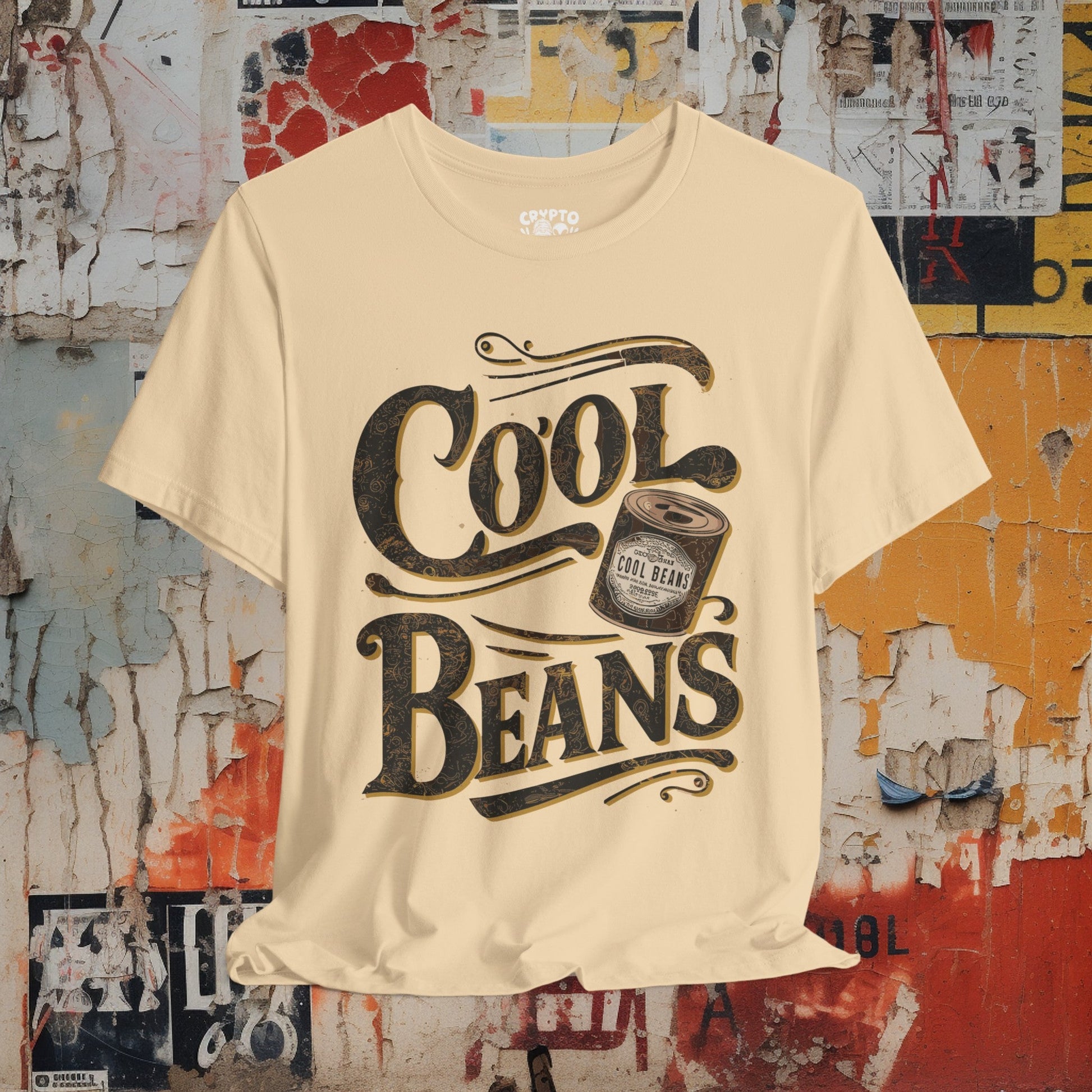 T-Shirt - Cool Beans Shirt | Retro Vintage Funny | Bella + Canvas Unisex T-shirt from Crypto Zoo Tees