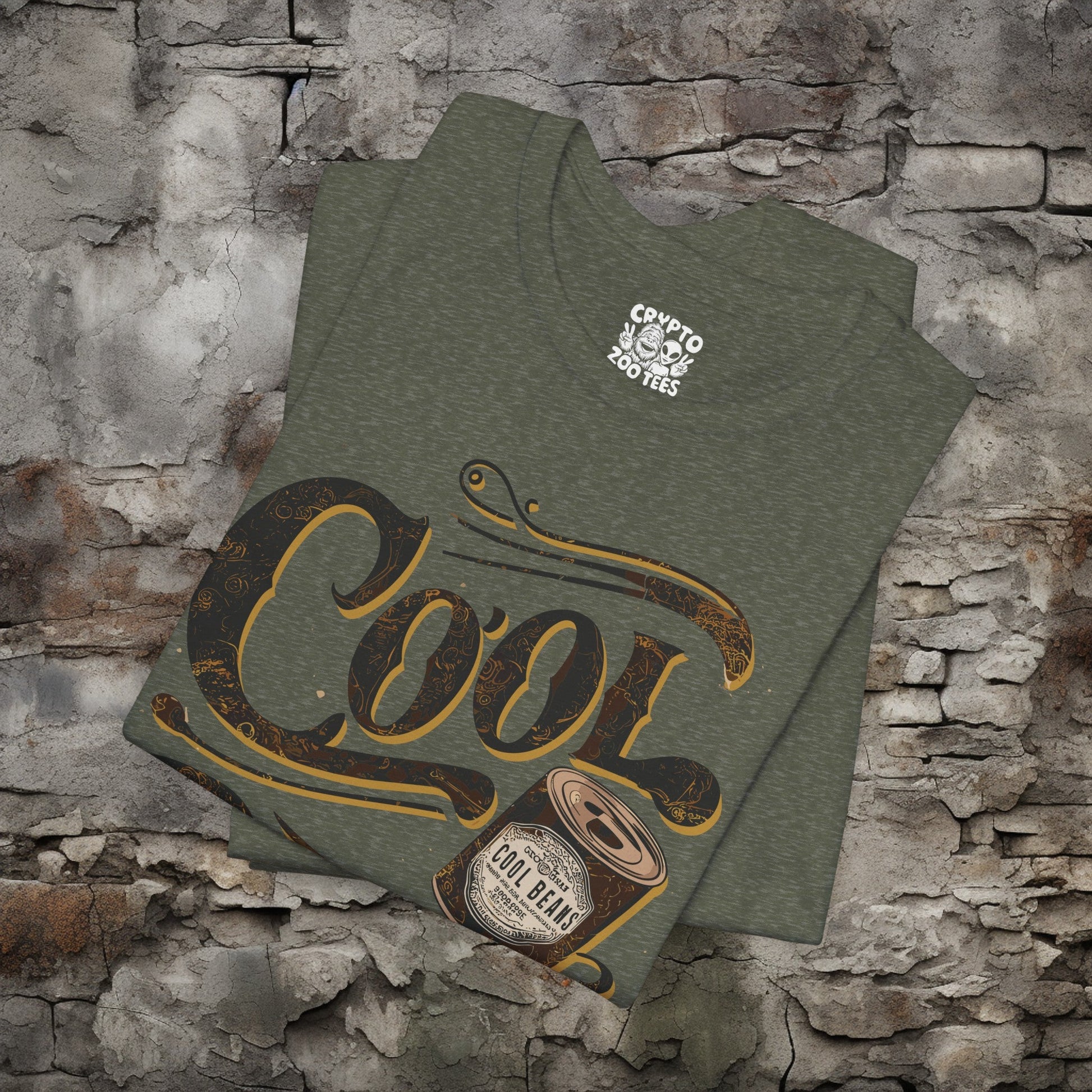 T-Shirt - Cool Beans Shirt | Retro Vintage Funny | Bella + Canvas Unisex T-shirt from Crypto Zoo Tees