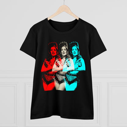 T-Shirt - Country Girl Pop - art Cowgirl | Women's T-Shirt | Cotton Ladies Tee from Crypto Zoo Tees