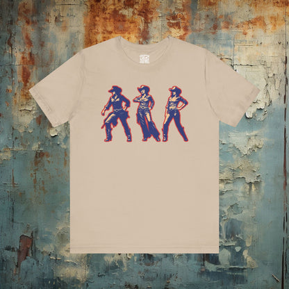 T-Shirt - Cowgirl Pop Art Trio Tee | Unisex T-shirt | Western, Art | Retro, Bold from Crypto Zoo Tees