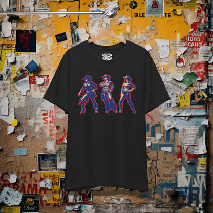 T-Shirt - Cowgirl Pop Art Trio Tee | Unisex T-shirt | Western, Art | Retro, Bold from Crypto Zoo Tees