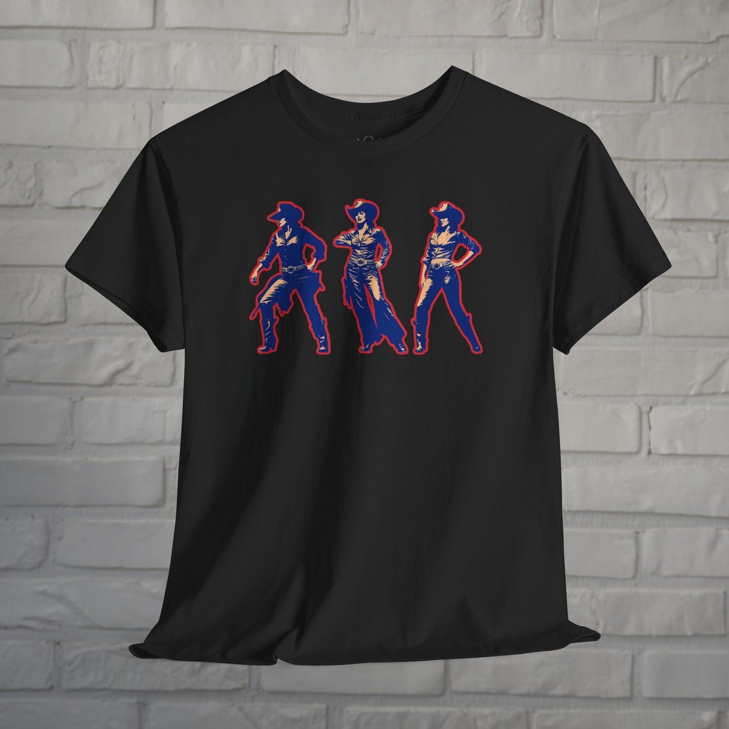 T-Shirt - Cowgirl Pop Art Trio | | Unisex T-shirt | Long Sleeve Tee | Ladies Shirt | Crewneck Sweatshirt | Hoodie from Crypto Zoo Tees