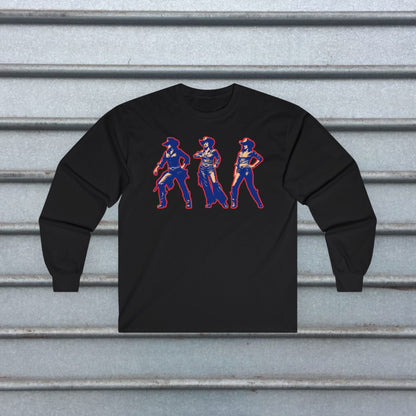 T-Shirt - Cowgirl Pop Art Trio | | Unisex T-shirt | Long Sleeve Tee | Ladies Shirt | Crewneck Sweatshirt | Hoodie from Crypto Zoo Tees