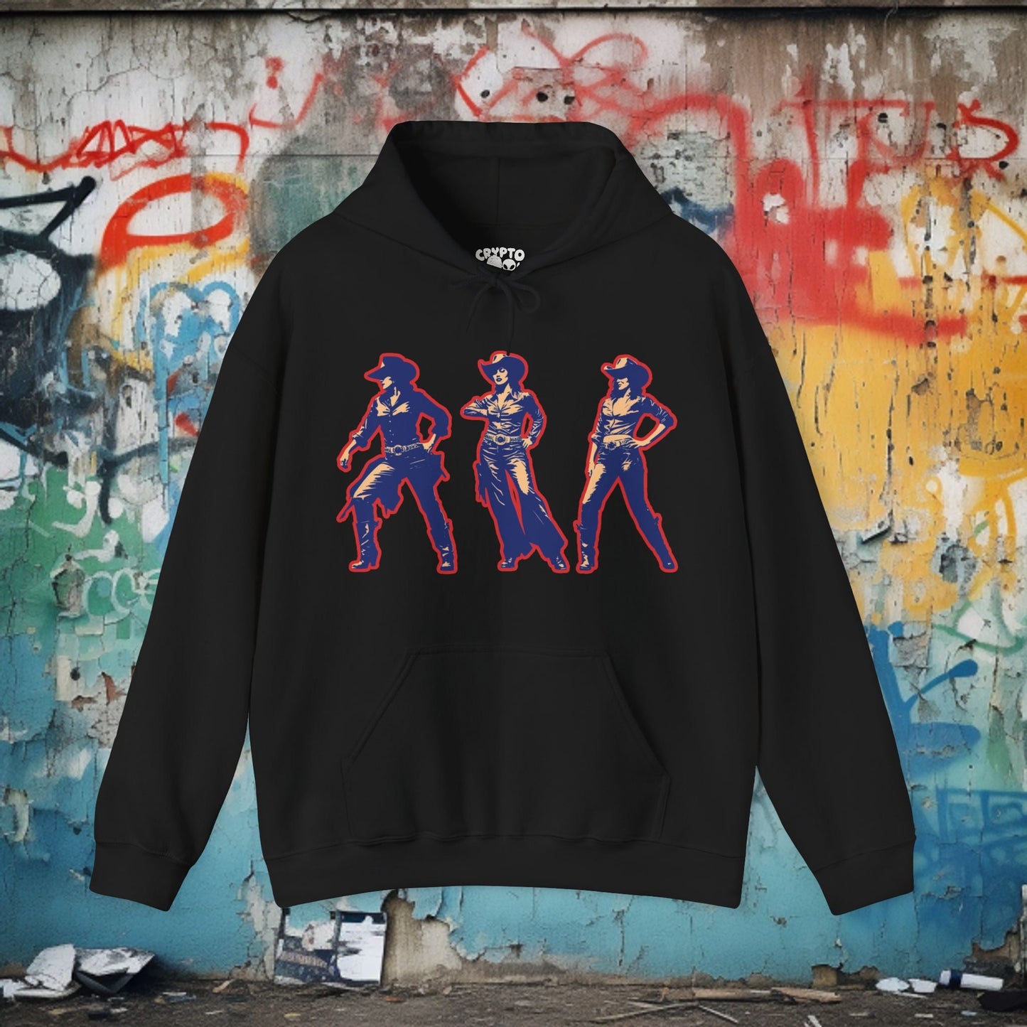 T-Shirt - Cowgirl Pop Art Trio | | Unisex T-shirt | Long Sleeve Tee | Ladies Shirt | Crewneck Sweatshirt | Hoodie from Crypto Zoo Tees