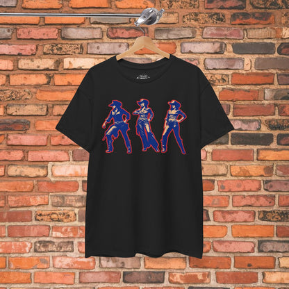 T-Shirt - Cowgirl Pop Art Trio | | Unisex T-shirt | Long Sleeve Tee | Ladies Shirt | Crewneck Sweatshirt | Hoodie from Crypto Zoo Tees