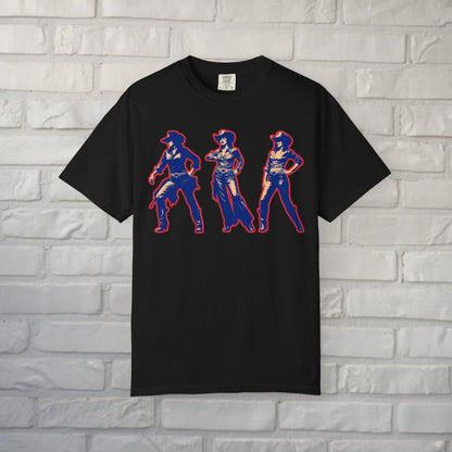 T-Shirt - Cowgirl Pop Art Trio | | Unisex T-shirt | Long Sleeve Tee | Ladies Shirt | Crewneck Sweatshirt | Hoodie from Crypto Zoo Tees