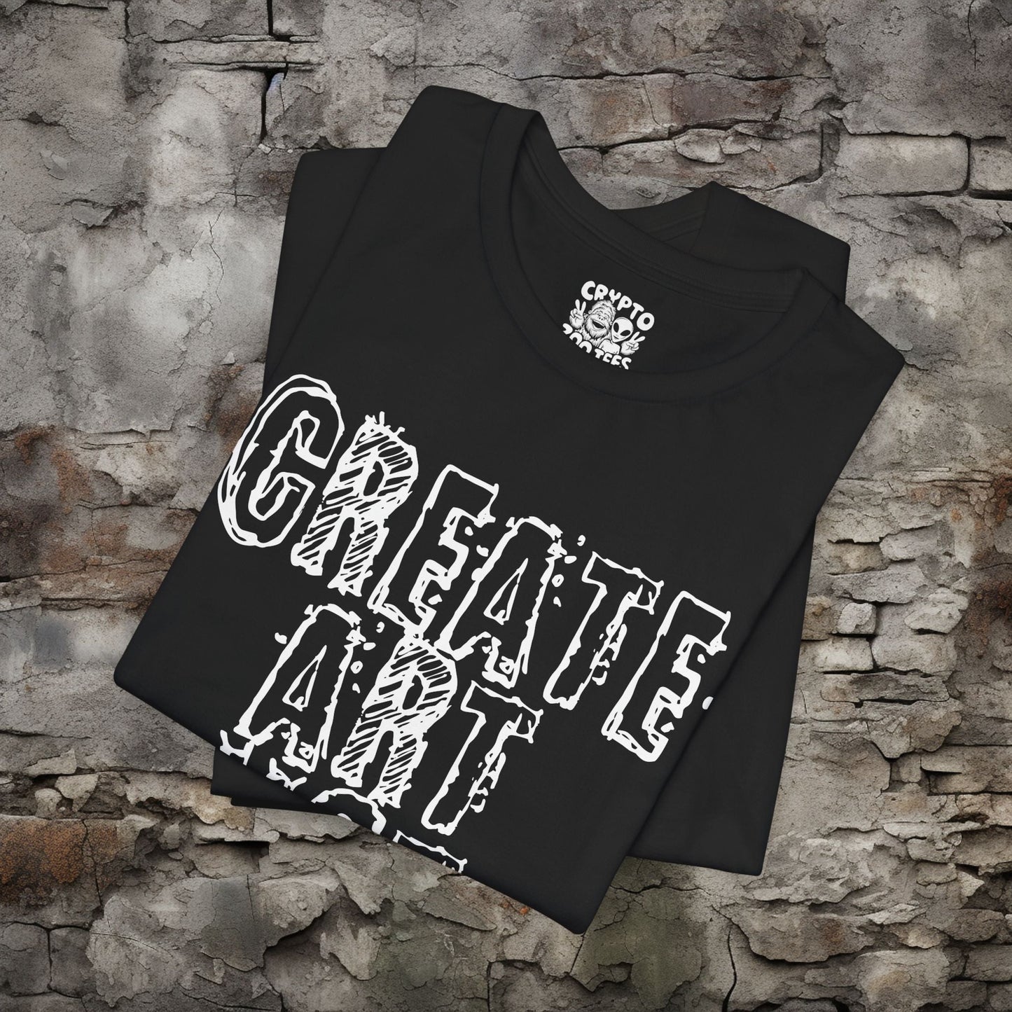 T-Shirt - Create Art Not Hate Tee | Unisex T-shirt | Punk, Protest | Artistic, Bold from Crypto Zoo Tees