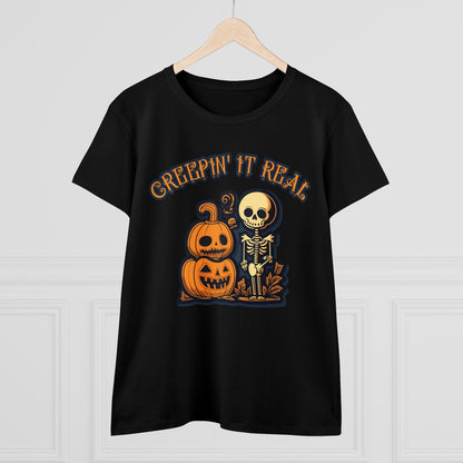 T-Shirt - Creepin' It Real | Women's T-Shirt | Cotton Ladies Tee from Crypto Zoo Tees