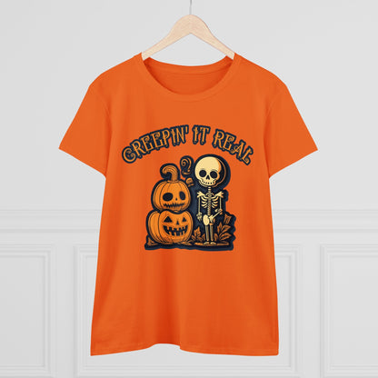 T-Shirt - Creepin' It Real | Women's T-Shirt | Cotton Ladies Tee from Crypto Zoo Tees