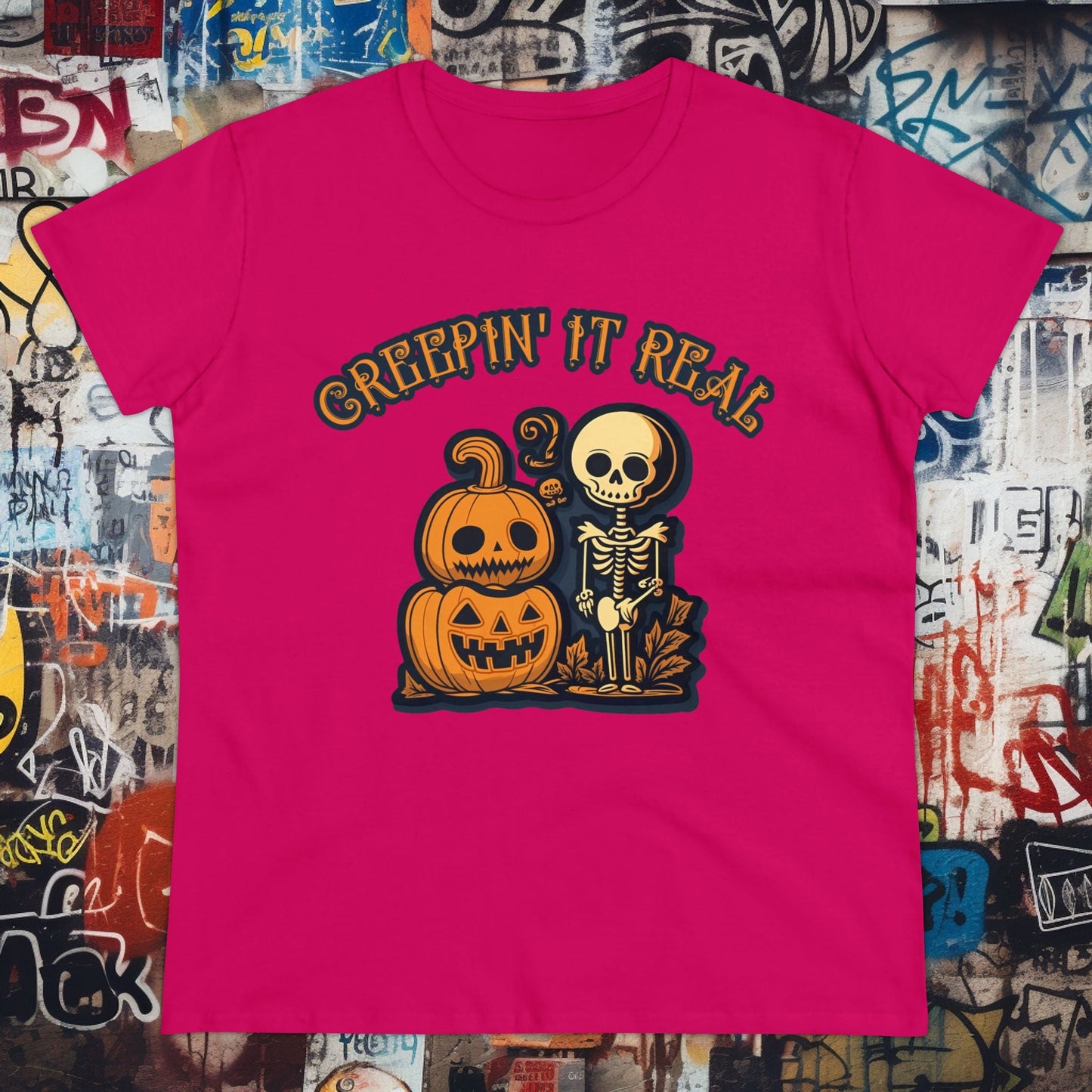 T-Shirt - Creepin' It Real | Women's T-Shirt | Cotton Ladies Tee from Crypto Zoo Tees