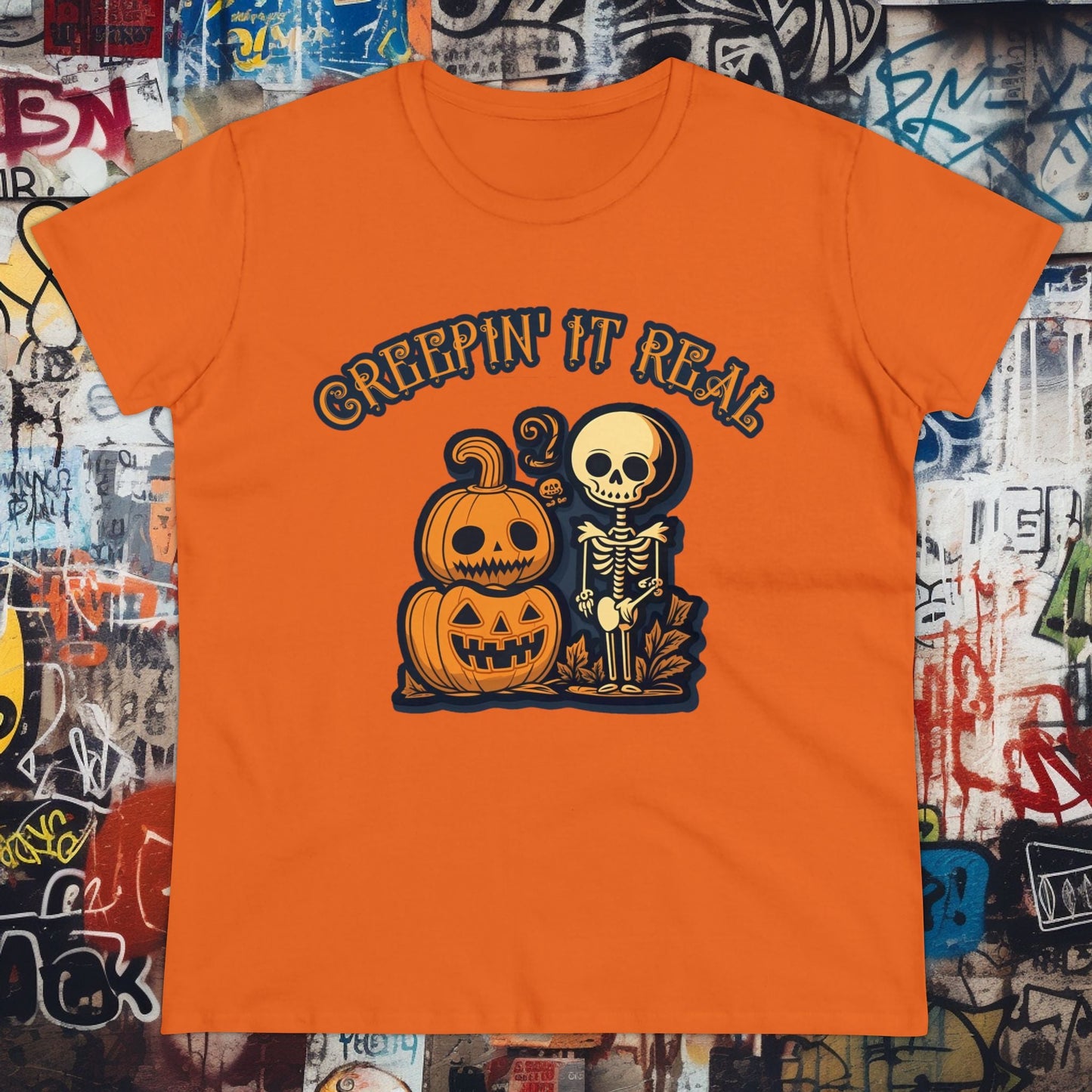 T-Shirt - Creepin' It Real | Women's T-Shirt | Cotton Ladies Tee from Crypto Zoo Tees