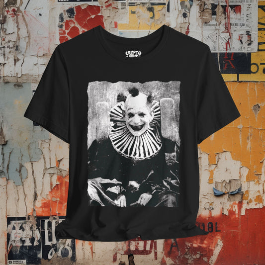 T - Shirt - Creepy Clown Halloween Horror | Goth | Bella + Canvas Unisex T - shirt from Crypto Zoo Tees